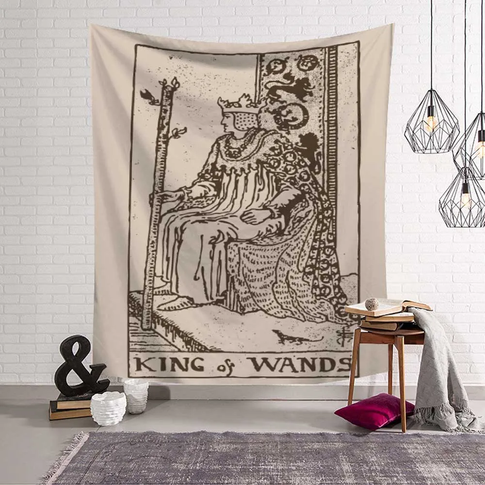 Индийская мандала Таро карточка гобелен настенный солнце луна таро Настенный