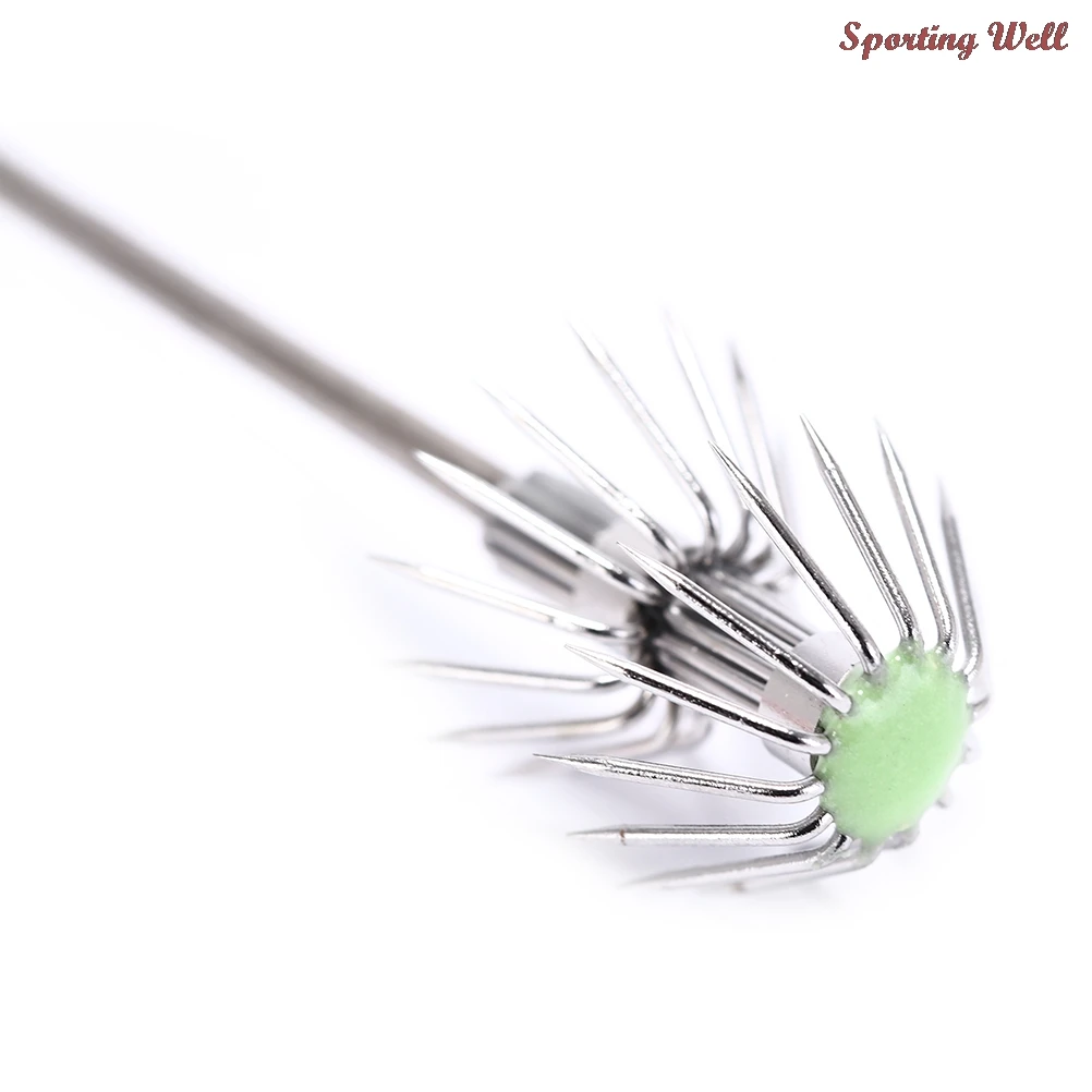 

2pcs Double Layer Umbrella Squid Hook Fishing Tackle Fishing Hook Aconitic Jigging Hook