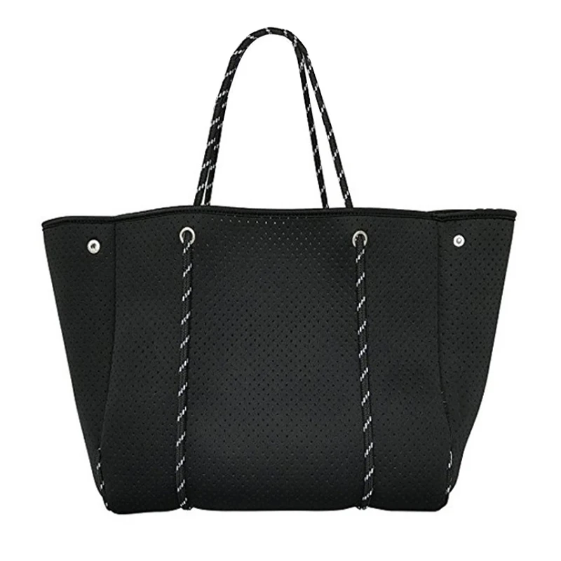 

Luxurious Shoulder Bag Diving Fabric Neoprene Breathable Handbag Large-Capacity Casual Tote Bag Top-Handle Bags