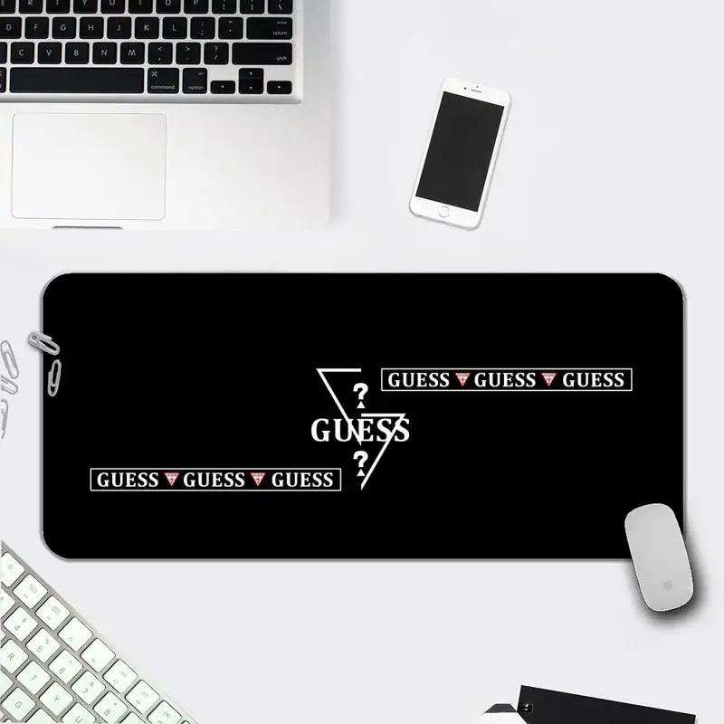 

Speed Mice Retail Mousepad Computer Gaming Mousepad Anti-slip Natural Rubber with Locking Edge Design-GUESS Gaming Mouse Mat