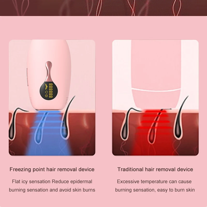 

Betime Freezing IPL Epilator Photon Hair Removal Instrument Electric Painless Threading Whole Body Hair Remover Depilatory L1