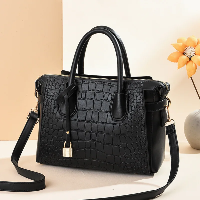 

Женская сумка с крокодиловым узором, модная Роскошная простая Индивидуальная сумка-мессенджер на одно плечо, новинка 2021