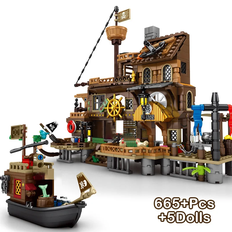 

Карибский пиратский корабль из известного фильма модель корабля здания строительные блоки 665 шт. идеи лодка фигурки Сделай Сам детали подар...