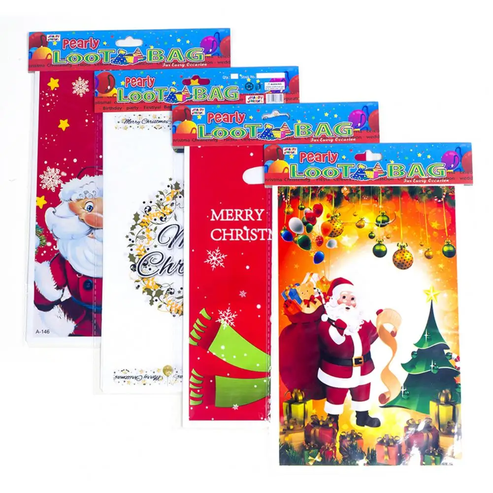 

10Pcs Gift Pouch Unique Christmas Pattern Gift Pouch Eco-friendly Gift Bag