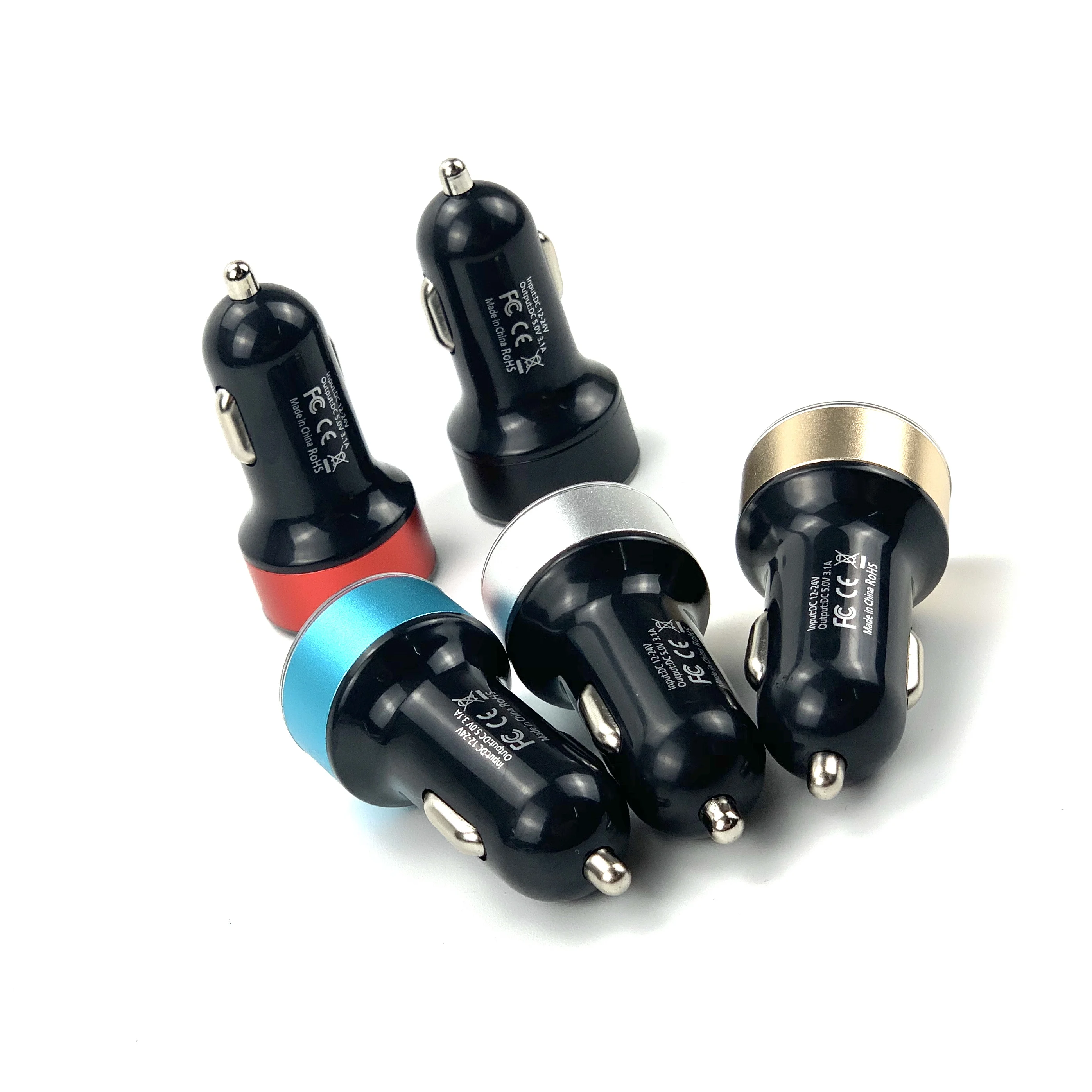 Автомобильное зарядное устройство с двумя USB портами 3 1 А светодиодный дисплей