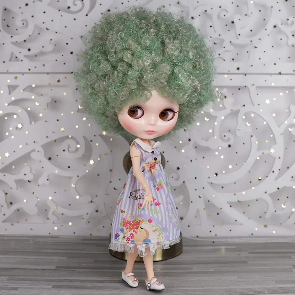 ICY DBS Blyth doll No.BL1147/8800 Green mix silver Afro hair JOINT body White skin Neo 1/6 BJD OB24 ANIME GIRL | Игрушки и хобби