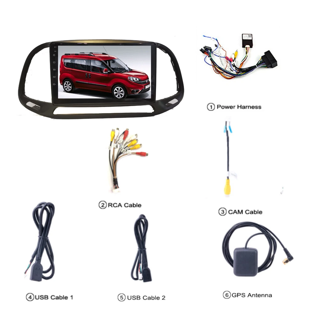 

Eastereggs For FIAT DOBLO 2015-2019 9 inch 2 din Android 8.1 Car Multimedia player Wifi Navigation GPS Autoradio car stereo