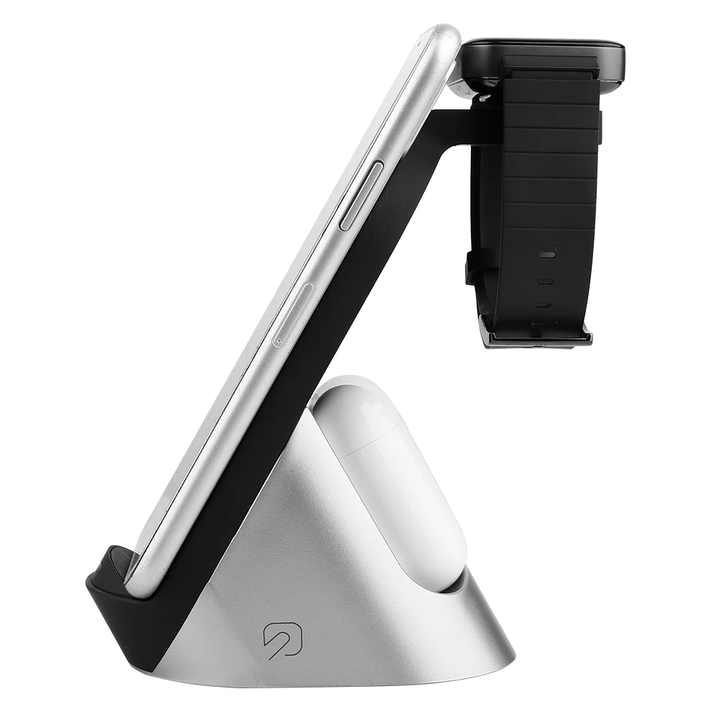 

Fashion Smart Phone Stand ABS Wireless Charger Portable Multiple Protection Headset Watch Desk Anti Slip Fast Speed Universal