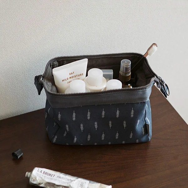 MULCEN Woman Cosmet Bag Fashion Flowe Travel Makeup Bag Brush Storage Bag Organizer Cotton Toiletry Wash Bag Zipper Pouch Bag