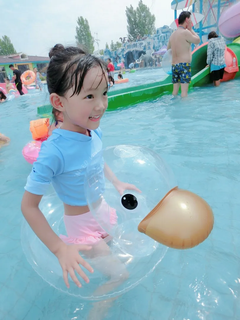 

Плавательное кольцо для детей от 2 до 6 лет, плавающая доска для бассейна, летние игрушки, прозрачное надутое плавательное кольцо