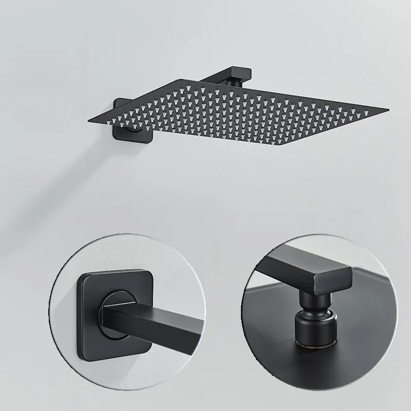 Большая квадратная насадка для душа 16-дюймовая душевая лейка высокого давления