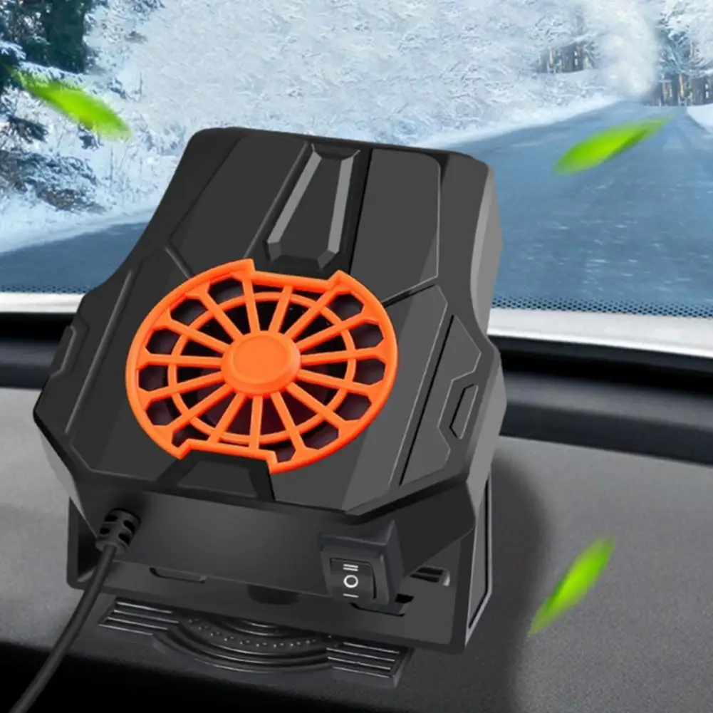 

Car Windshield Heater Fan Stable Fast Heating 360 Degree Rotating 2 in 1 Modes Windscreen Fan Defrost Defogger for Automobile