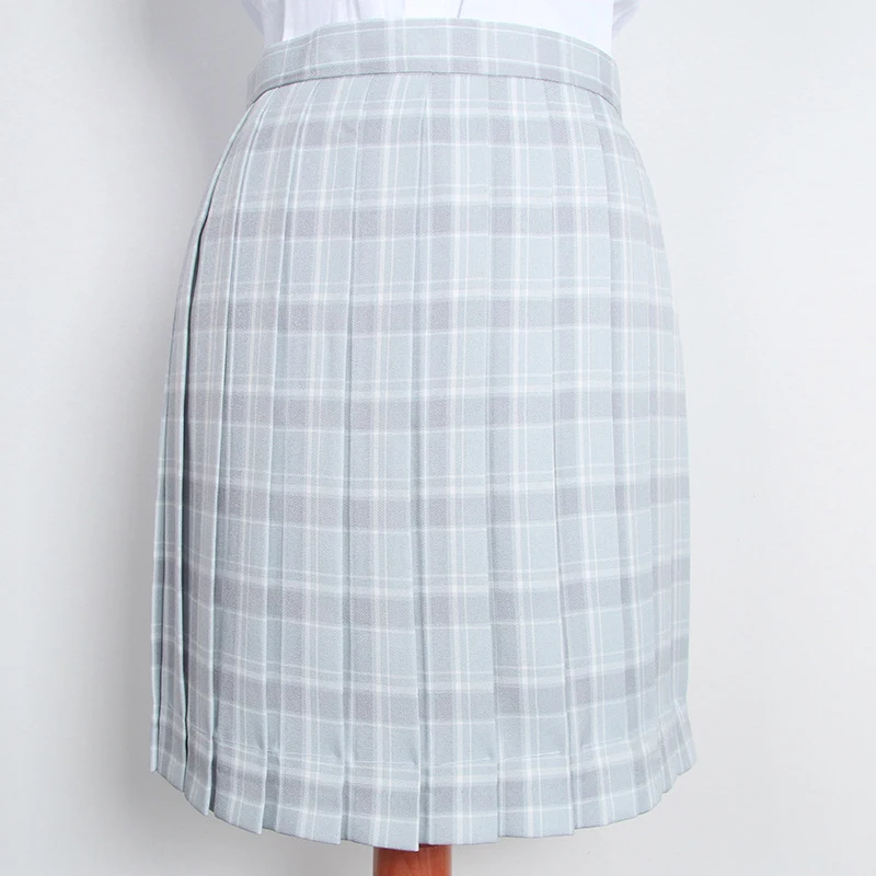 Женская летняя плиссированная юбка с высокой талией серого цвета | Тематическая