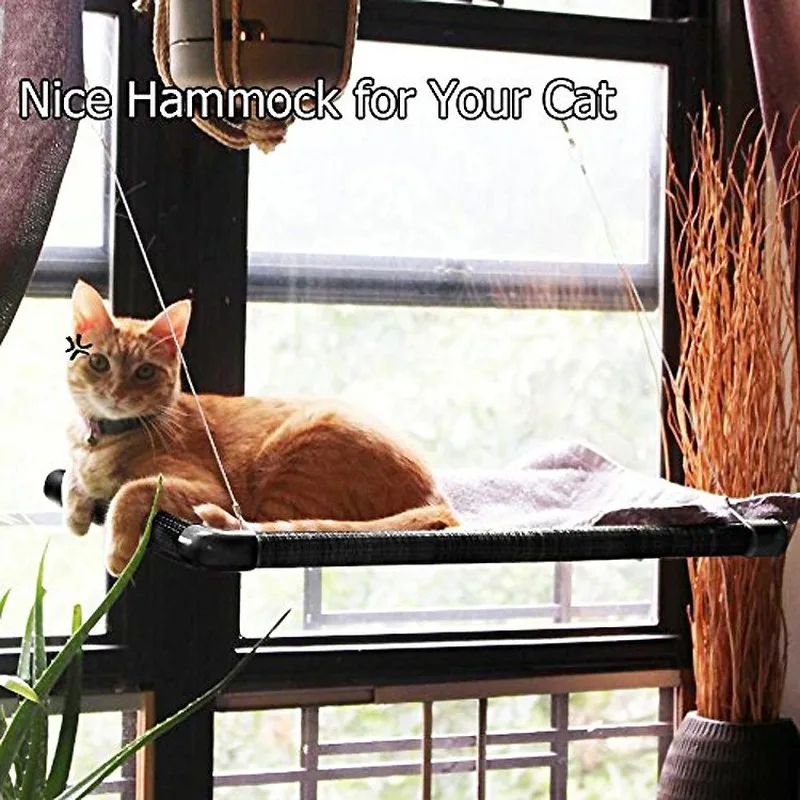 

Cate Hammock 2020 New Plus Size Breathable Cat Hammock Suction Cup Cat Nest Pets Cage Cat Hanging Bed Removable