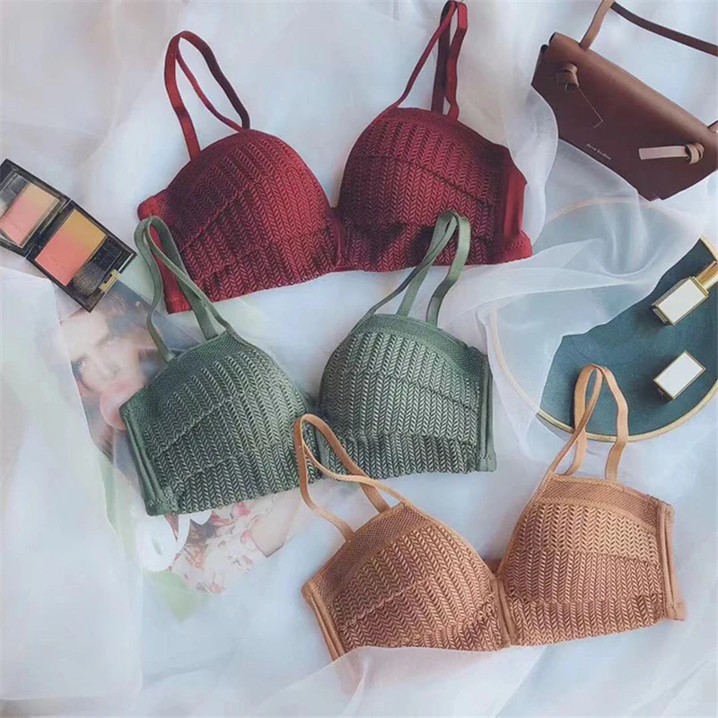 Женский бюстгальтер пуш-ап сексуальный 3/4 чашки однотонный бесшовный без