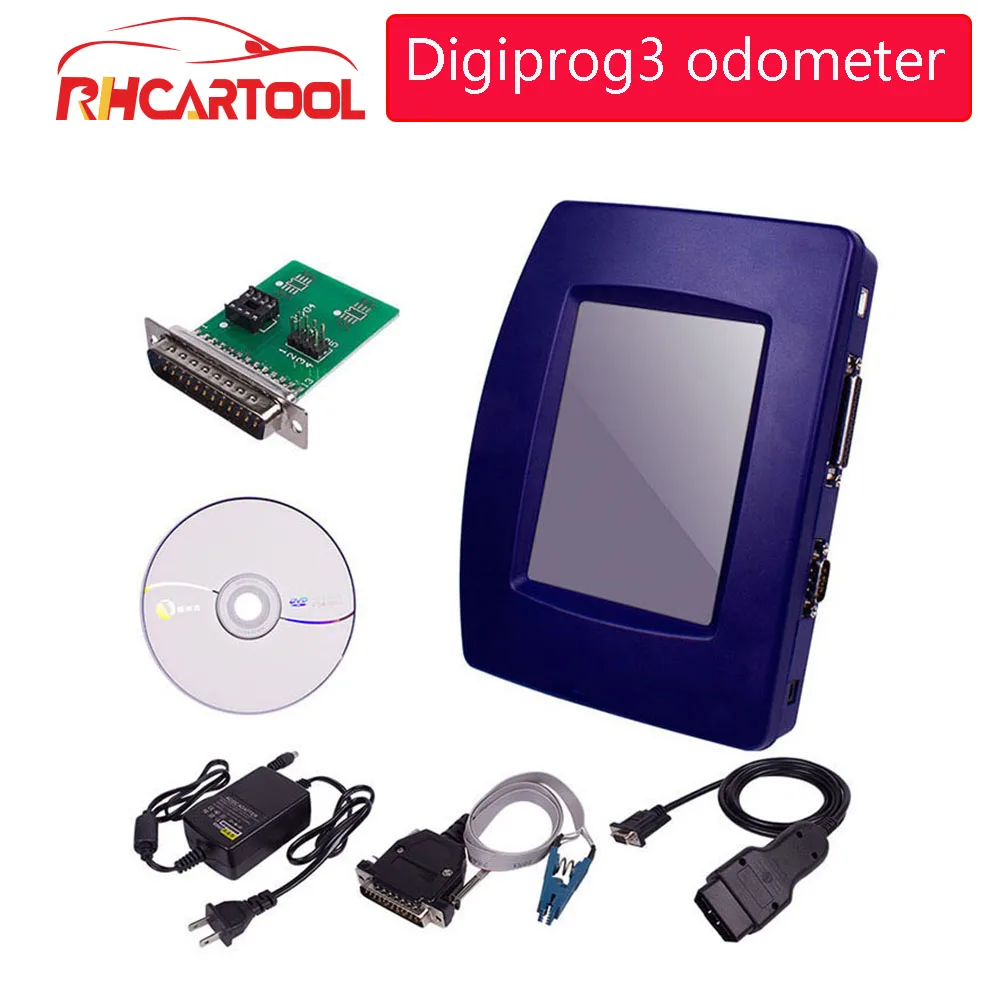 Digiprog DIGIPROG 3 версия OBD V4.94 чип FTDI(USB) коррекция одометра Digiprog III ST01 ST04 Регулировка пробега сброса кабеля