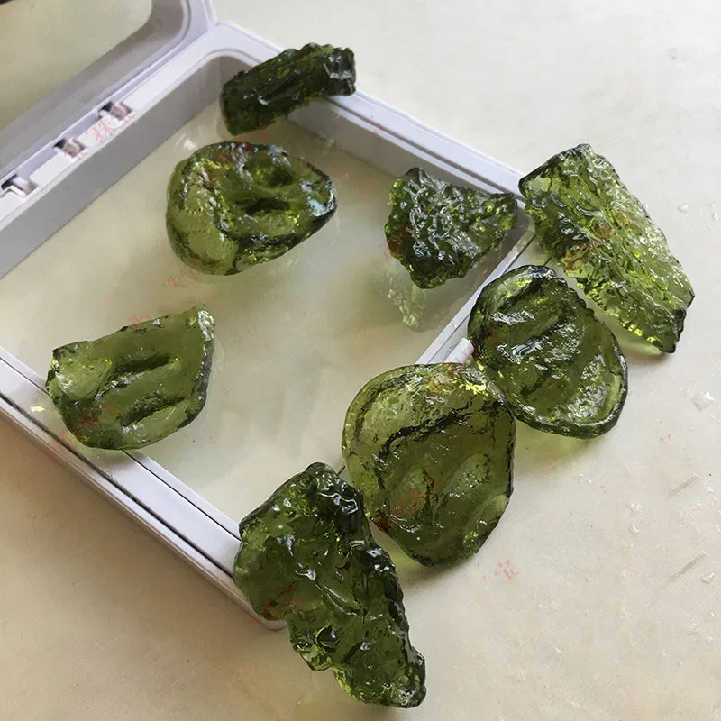 Ожерелье из натурального камня Moldavite для женщин ожерелье ручной работы