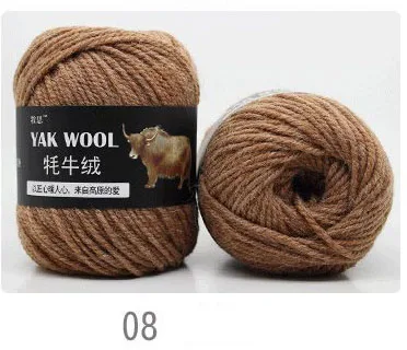 08Camel 3 шт. Meetee мягкие Як крючки для вязания шерстью кашемировая пряжа линии ручной вязки грубой DIY мужчин женщин шарф пальто жилет свитер шляпа аксессуары - Цвет: 08Camel