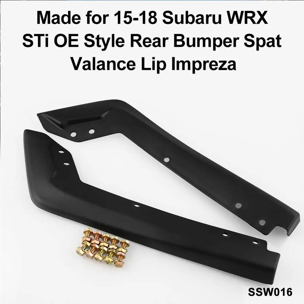 2 шт./компл. автомобильный спойлер для Subaru WRX STi задний OE обмотка угол Spat Valance губ