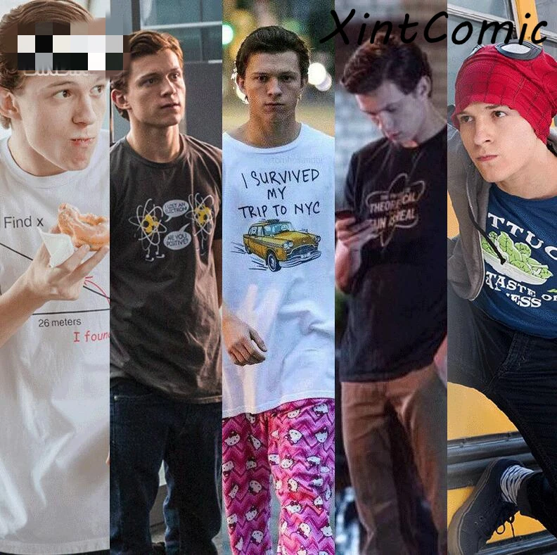 Футболка с рисунком Человека-паука том Холланд футболка для косплея Питера