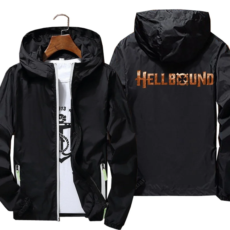 

Custom Men Women Hellbound 2 Jacket Thin Hooded Running Jackets Windproof Repellent Cycling Windbreaker Jacket