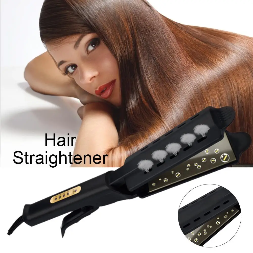 Выпрямитель для волос четыре уровня регулировки температуры щетка гребень