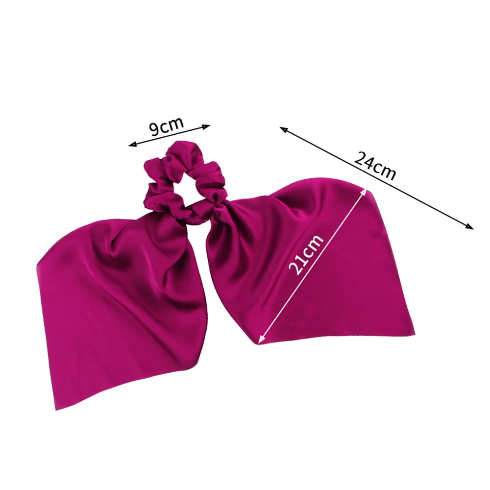 2021 Мягкая атласная лента для волос резинка Веревка женщин аксессуары резиновый