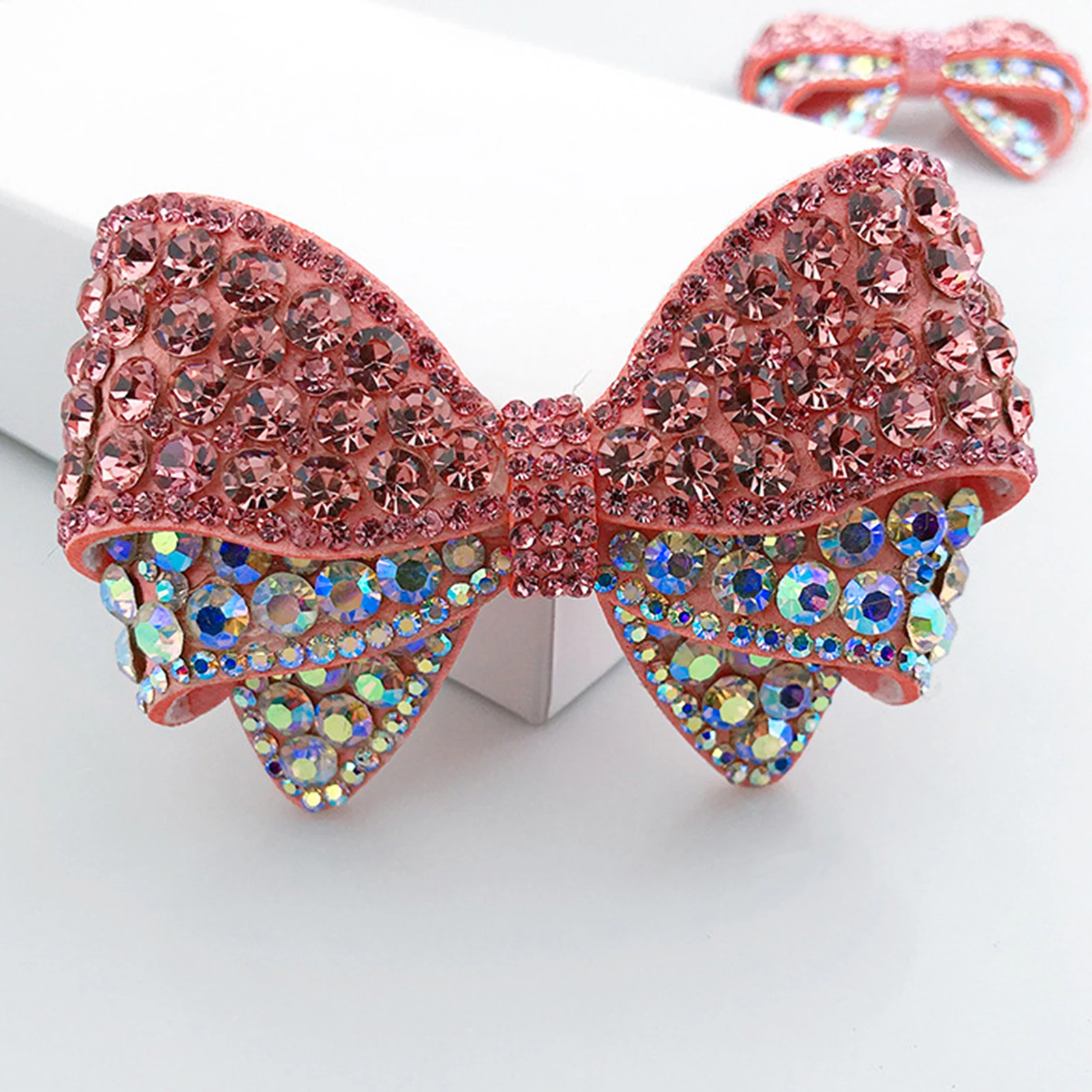 

1pc Butterfly Rhinestone Bows Appliques Handmade Embroidery Crystal Patch Flat Back Rhinestones For Sewing Clothes / Wedding
