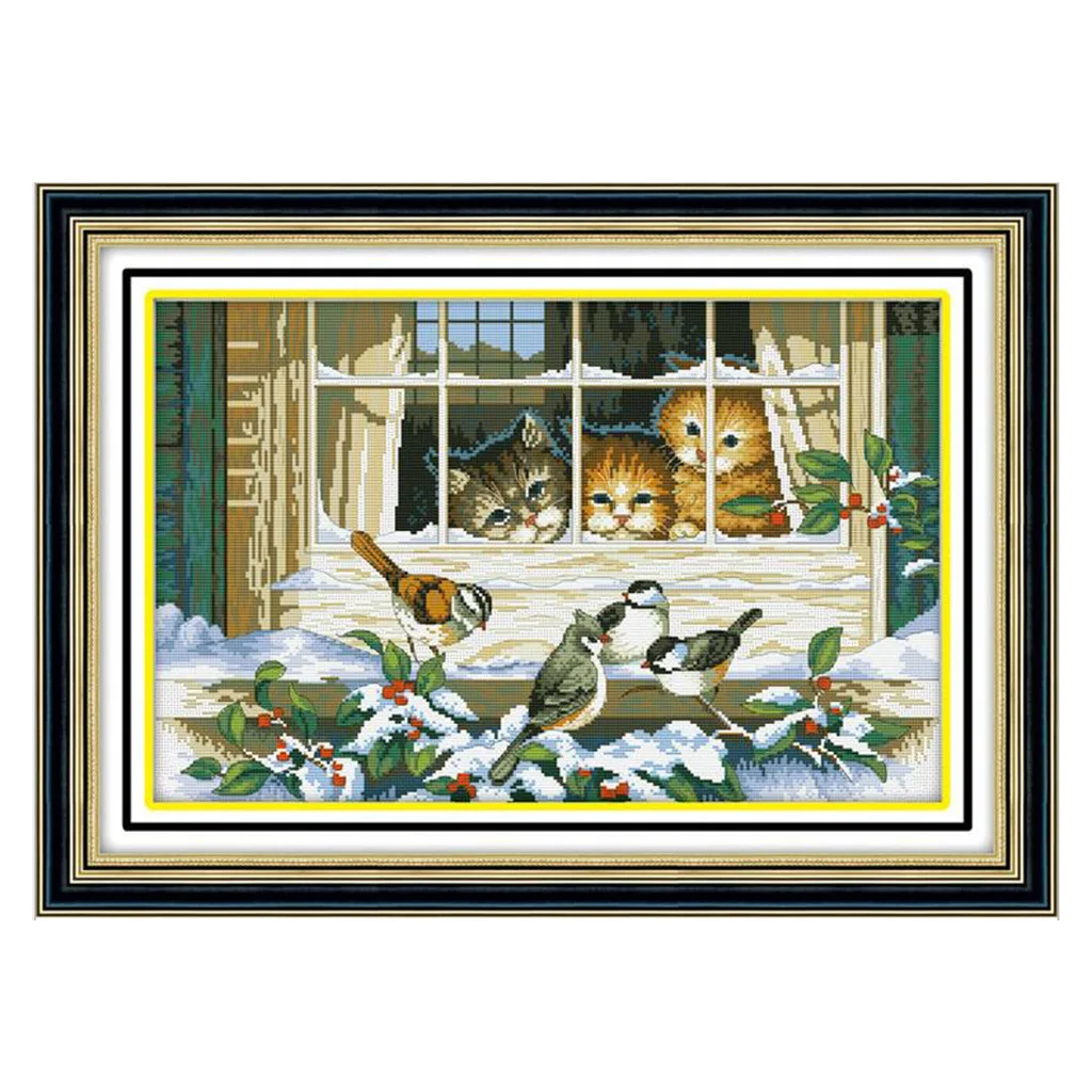 Набор для вышивки крестиком 11 шт. посылка из материала прекрасная жизнь