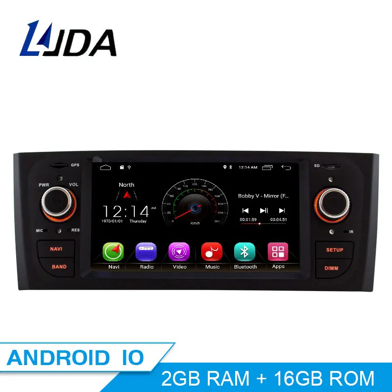 LJDA Android 10,0 автомобильный dvd-плеер для Fiat Grande Punto Linea 2007 2008 2009 2010 2011 2012 Мультимедиа Стерео gps 1 Din автомагнитола