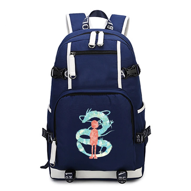 Spirited Away Backpack Cool School Bags for Teenagers Boys Girls Kids Backpacks Schoolbags Daily Rucksack Laptop Bag | Багаж и сумки