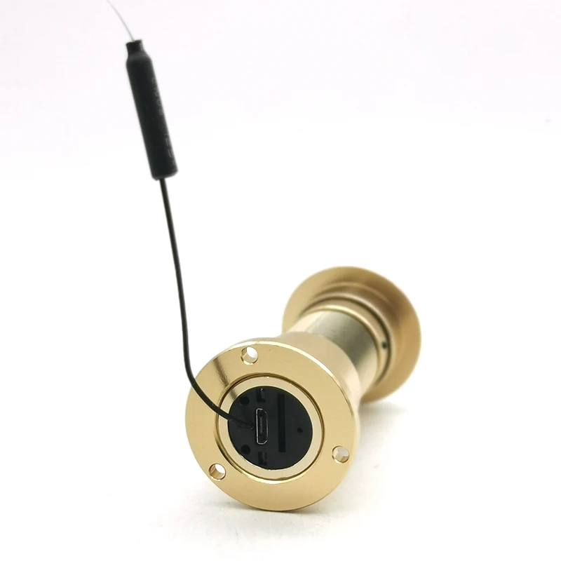 Продажа Дверной глазок Tuya с функцией ночного видения, инфракрасный мини-домофон «кошачий глаз», 1080p Hd, Wi-Fi, двухсторонняя голосовая связь, P2p камера