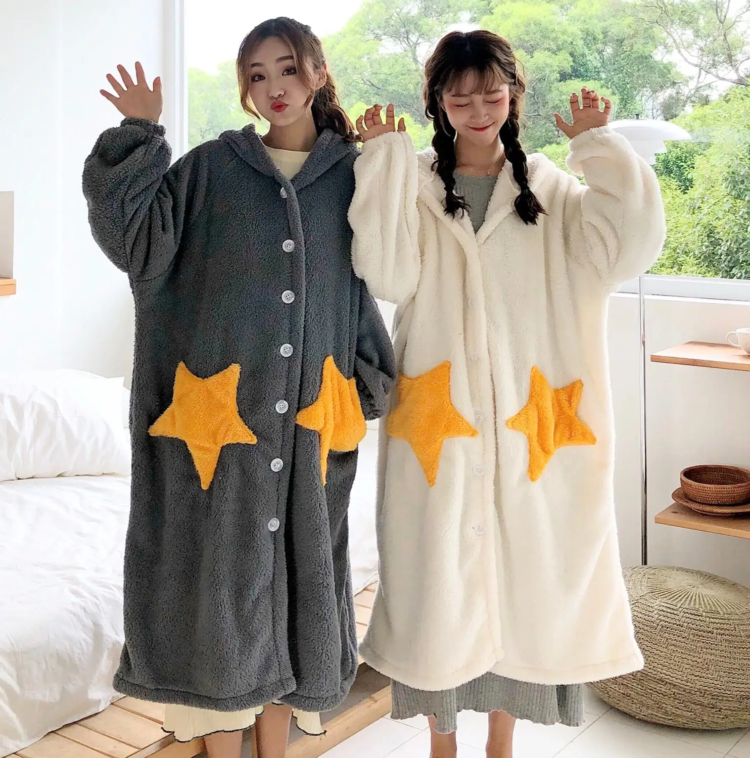 2019 Autumn Winter New Fashion Plush Jacket Women Long Sleeve Hooded Fur Coat Ladies OVERSIZE Teddy Coats Homewear Woman | Женская