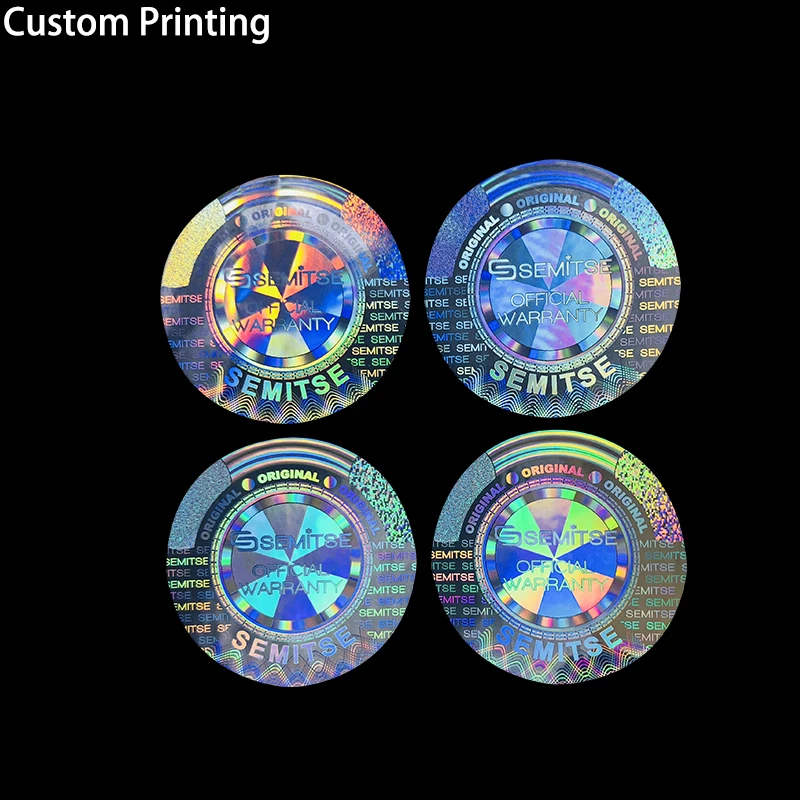 

10000pcs Free Design High Security Labels With Trademark Logo Printed 3d 2d Laserabel Hologram Stickers Foil Seal