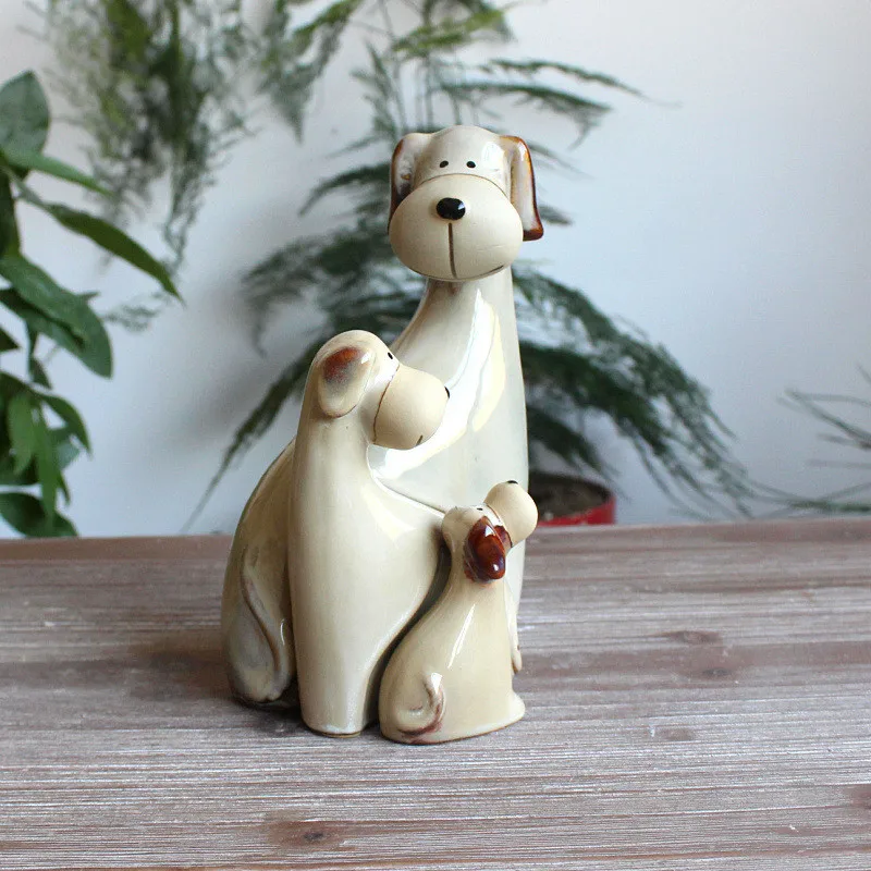 3 шт./компл. креативные керамические поделки для собак украшение дома животные