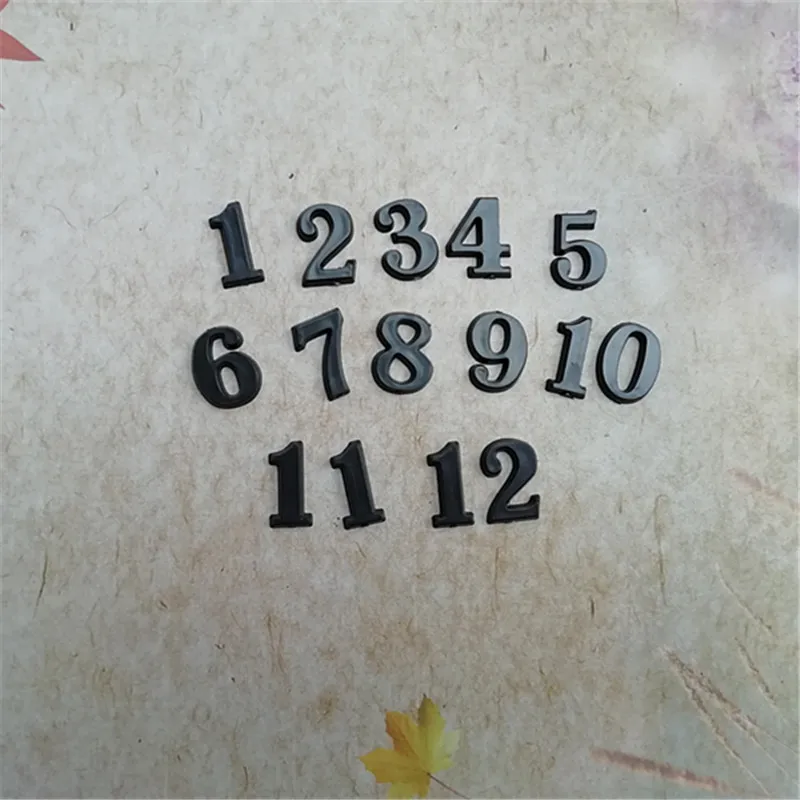 Новые 20 наборов 1 5 см пластиковые черные цветные арабские цифры для DIY кварцевые