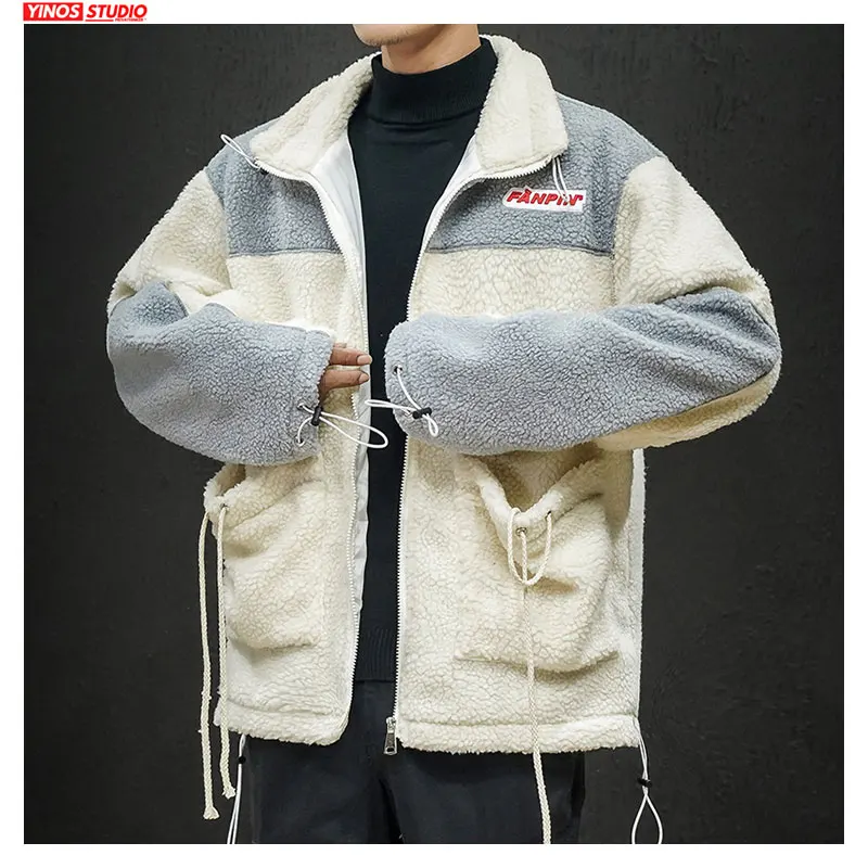 Дропшиппинг уличная Лоскутная бархатная куртка с карманами Мужская Спортивная