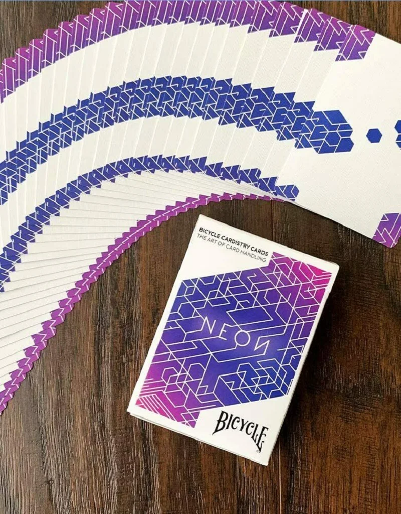 Велосипед неоновые Игральные карты фиолетовый USPCC колода Cardistry размер покера