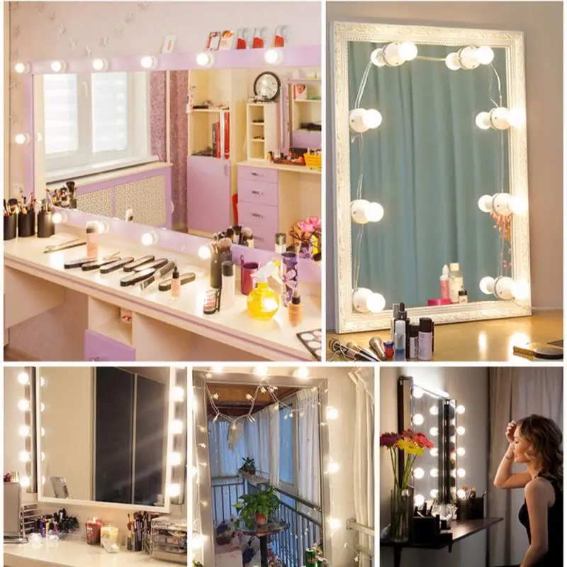 LED Makeup Mirror Light Hand Sweep Sensor Switch String Waterproof Dimming USB Front Table Lamps Indoor | Лампы и освещение