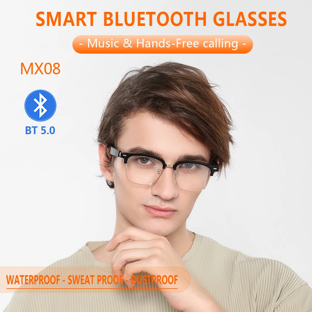 Smart Bluetooth Glasses Men Fashion Smart Sunglasses Ladies Glasses Music Audio Language Assistant for IPhone Android Xiaomi enlarge