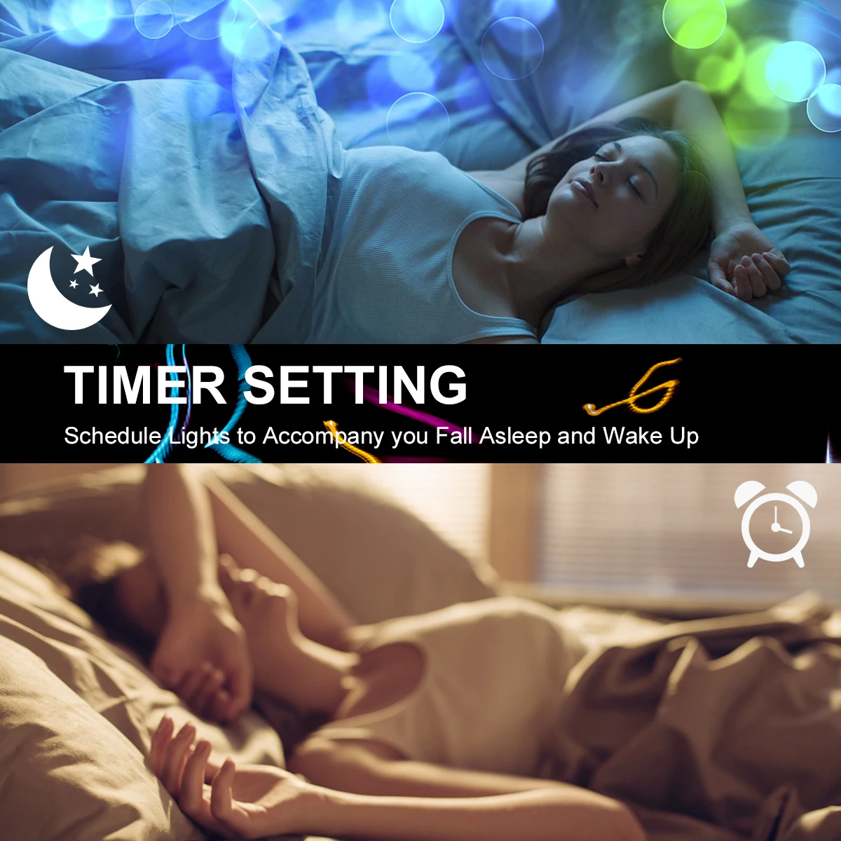 Умная Водонепроницаемая светодиодная ленсветильник с Wi-Fi RGB управление через