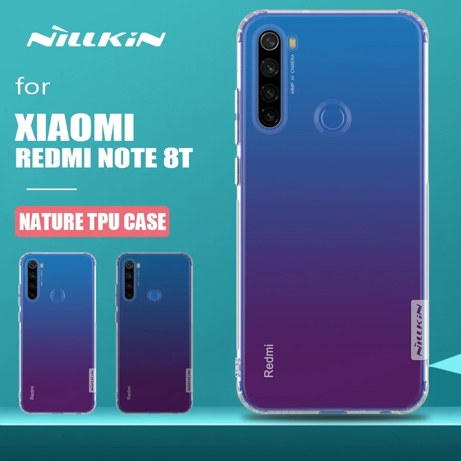 Чехол Nillkin для Xiaomi Redmi Note 8T Ультратонкий Мягкий Прозрачный чехол из ТПУ телефона