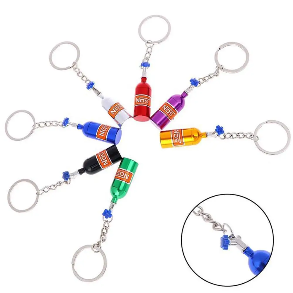 High Quality Mini Nitrous Oxide Bottle Keyring Box Key Ring Storage Hot Stash Keychain Chain Keyfob D4Y3 |
