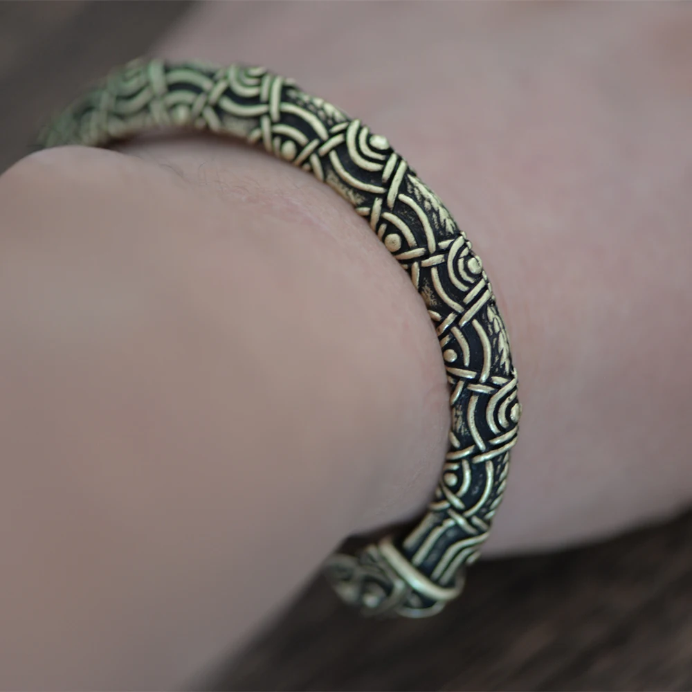 LANGHONG 10 шт. ретро браслет с головой ворона Викинг для мужчин и женщин мужские