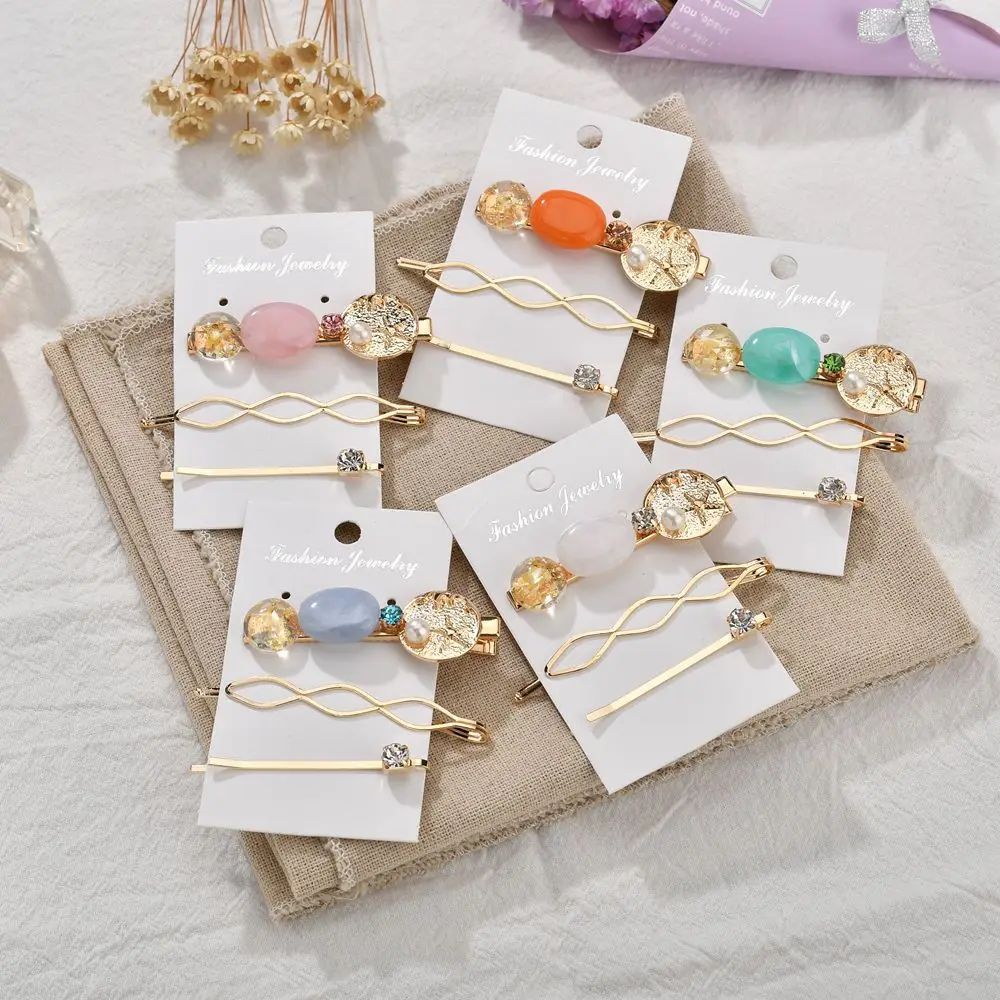 Европа и США новинка милая заколка для волос карамельного цвета со звездами