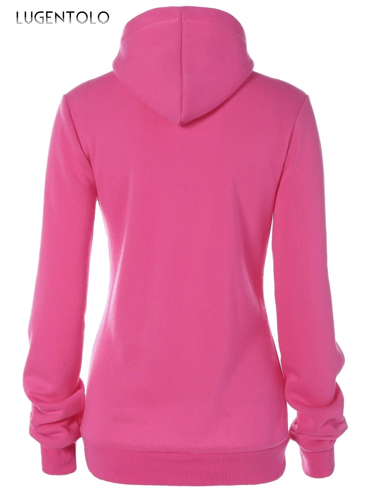 

Lugentolo Women Hooded Casual Eight Diagrams Print Long Sleeve Autumn Plus Size 5XL Hoodie Female All-match Sweatshirts