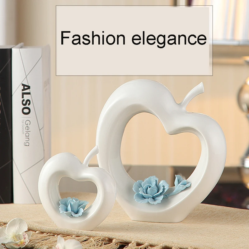 Современные керамические фигурки Love Apple креативные поделки ручной работы