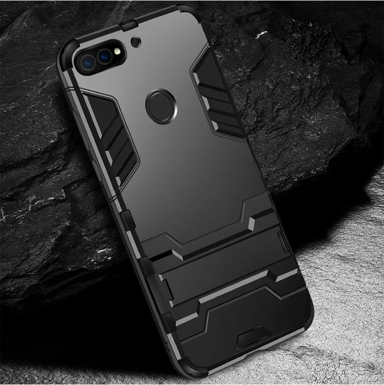 Армированный чехол для huawei Y3 Y5 Y6 Pro Y7 Y9 Prime крышка силиконовый резиновый противоударный Твердый чехол для телефона на заднюю панель