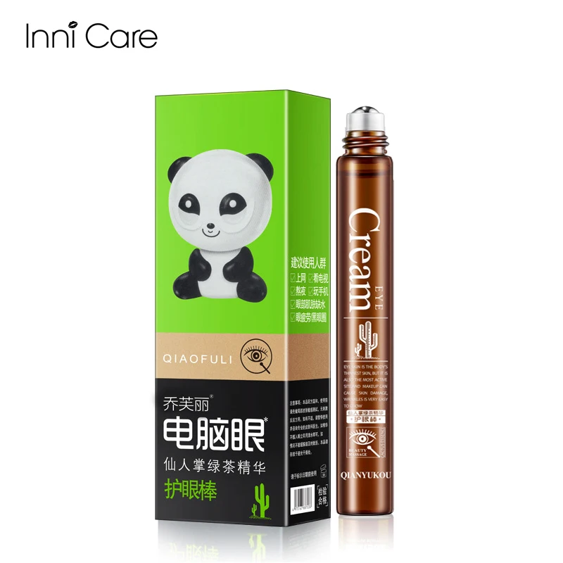 

Plant Essence Eye Serum Moisturizing Anti Dark Circles Wrinkles Eye Cream Cactus Green Tea Tightening Replenishing Skin Care