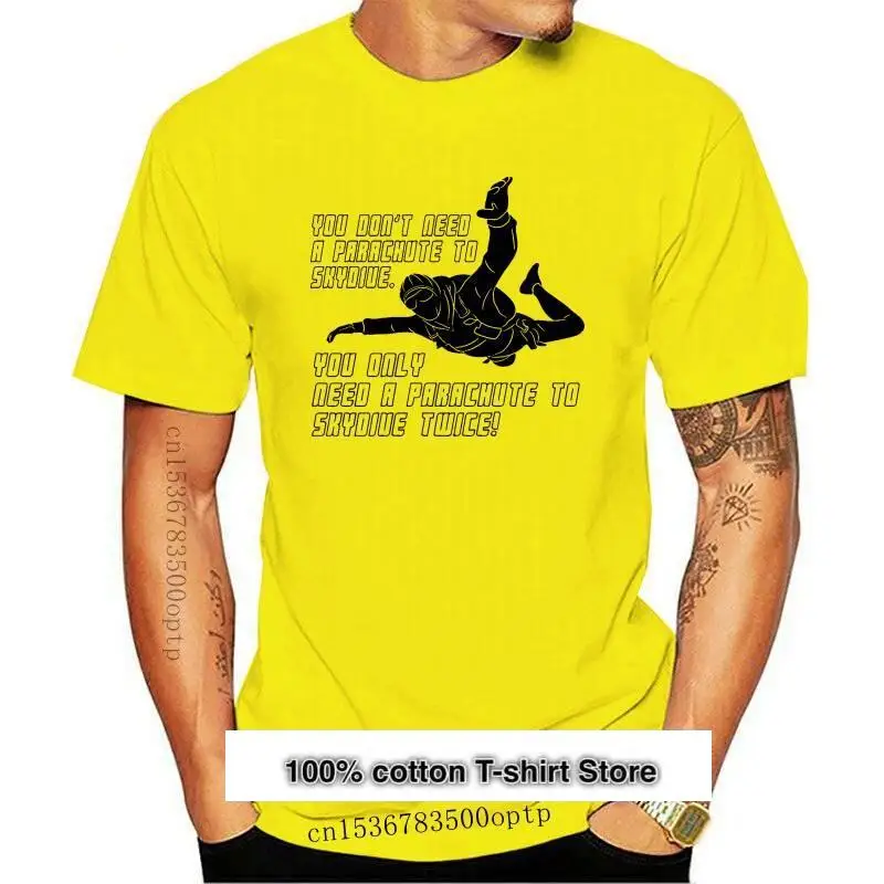 

Camiseta de paracaidismo para hombre, camiseta divertida de otoño
